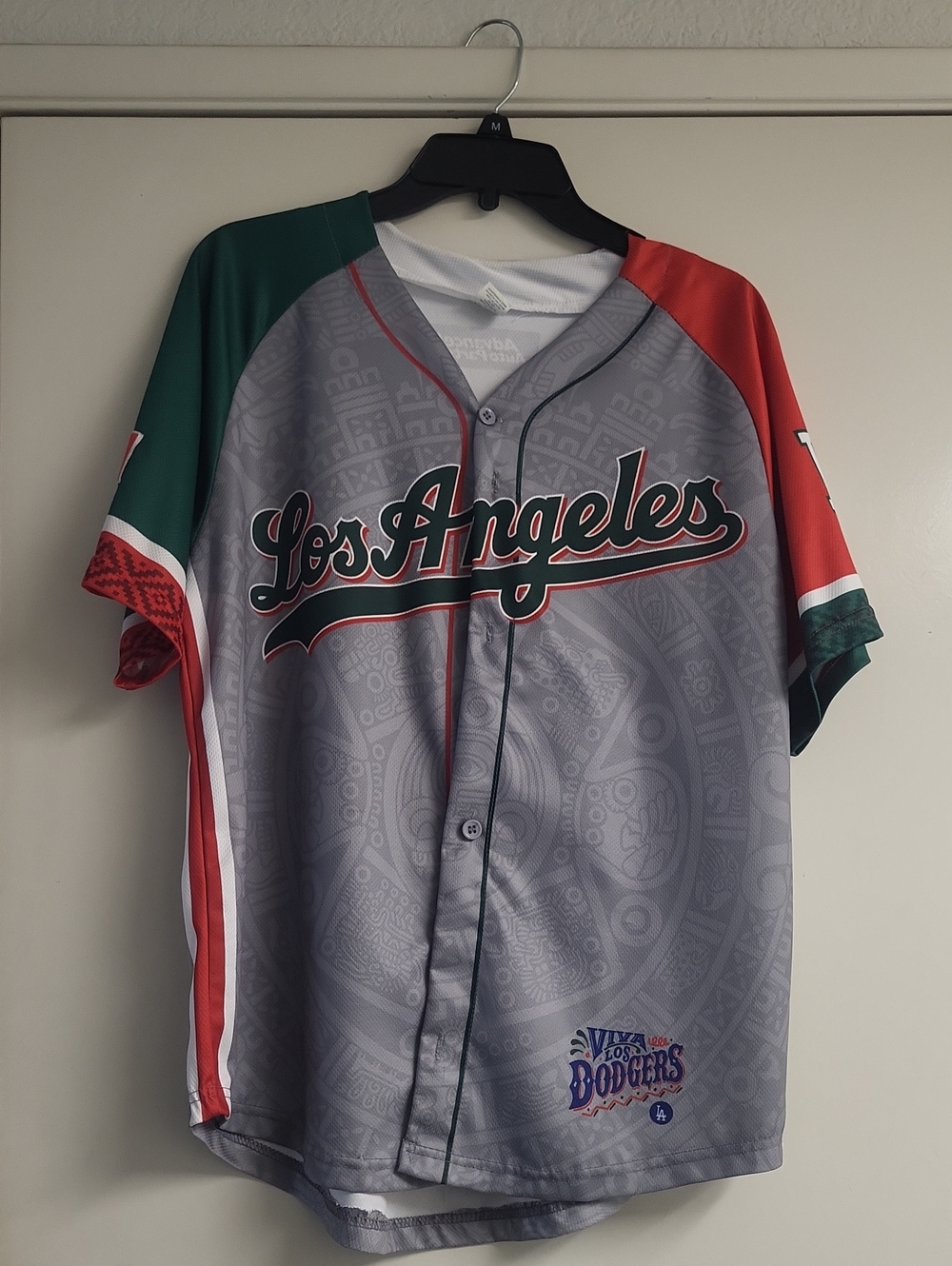 Los Angeles Dodgers Gray Short-Sleeve Jersey